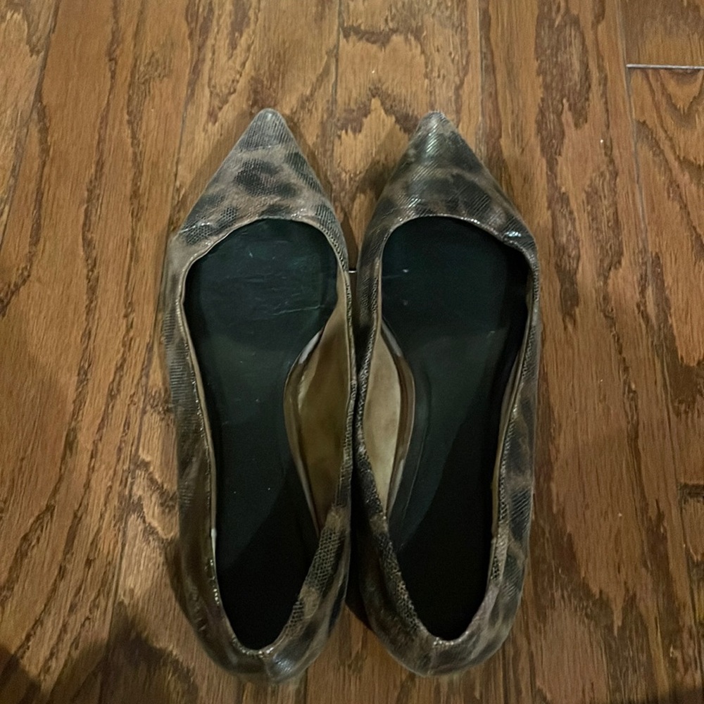 Anthropologie Seychelles Pointed Toe Leopard Print Flats 9M